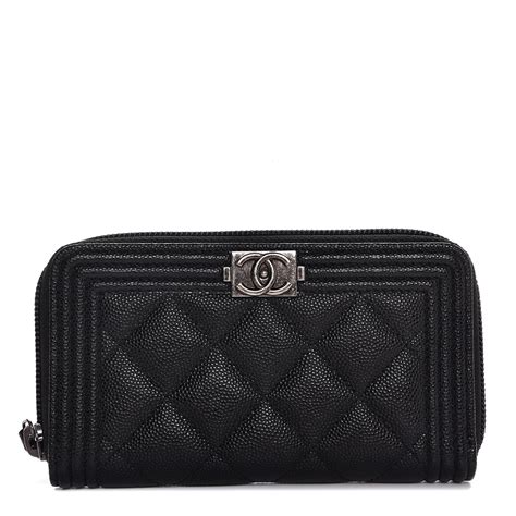 chanel boy pouch wallet|chanel boy zip around wallet.